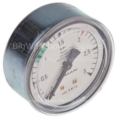 Manometer pressure range 3bar ø 63mm connection 1/4"