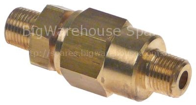 Non-return valve inlet 1/8" outlet 1/8" L 30mm