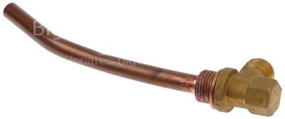 Injector pipe for boiler tube ø 12mm pipe length 170mm T1: 1/2"