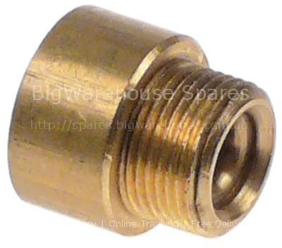 End cap thread M14x1 L 18mm WS 8 brass