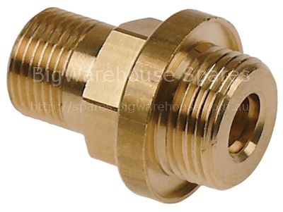 Screw connection for tap L 36mm ID ø 8,6mm WS 20 brass thread 3/