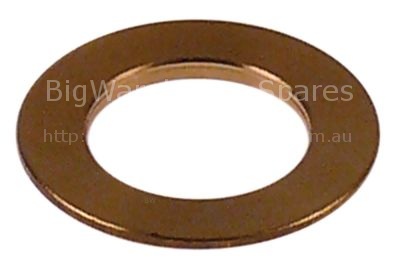 Washer ID ø 17mm ED ø 28mm thickness 2mm brass Qty 1 pcs beveled