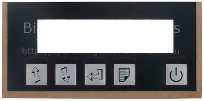 Keypad foil black/silver/red suitable for ASTORIA L 142mm W 68mm