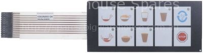 Membrane keypad buttons 9 suitable for ASTORIA L 135mm W 60mm