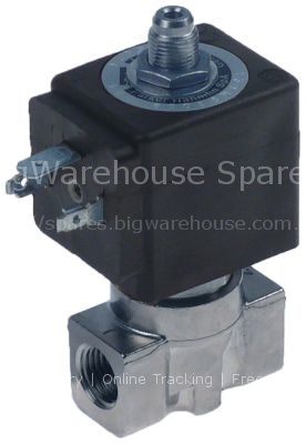 Solenoid valve 2-ways 230 VAC connection 1/4" L 40mm DN 4mm slid