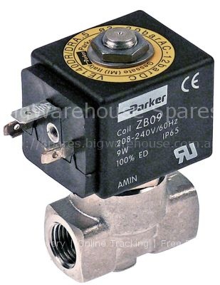 Solenoid valve 2 -ways 208-240 inlet 1/4" outlet 1/4" connection
