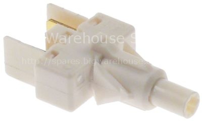 Momentary switch unit 1NO 250V 16A connection male faston 6.3mm