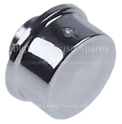 Push button mounting ø 14,3mm chrome-plated