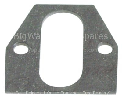Group gasket L 76mm W 72mm thickness 2,5mm aperture 26x64mm hole
