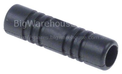 Tube handle for pipe ø 10mm ø 13,5mm L 50mm rubber