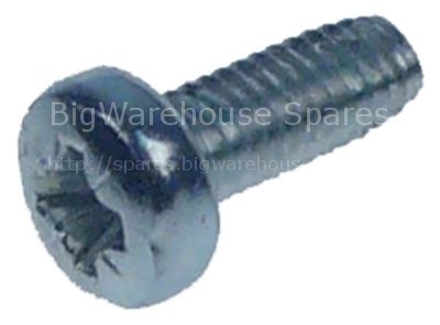 Flat-headed bolt thread M4 thread L 10mm zinc-coated steel Qty 1