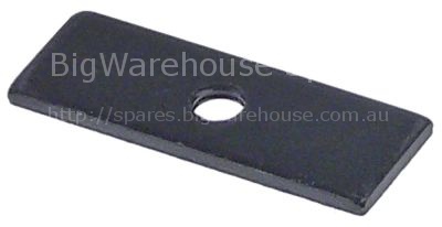 Counterflange for coffee press thread M6 L 41mm W 15mm thickness