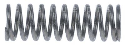 Compression spring ø 10,5mm L 32mm wire gauge ø 1,3mm for steam-