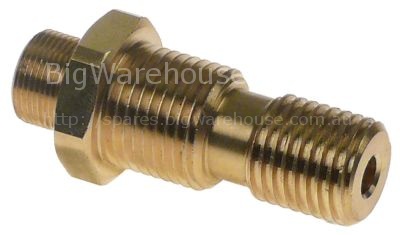 Screw connection T1: M16x1 T2: 1/2" L 62mm ID ø 11mm WS 26 brass