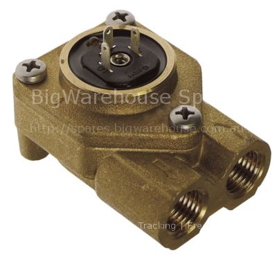 Flow meter thread 1/4" brass with LED plug-in connection