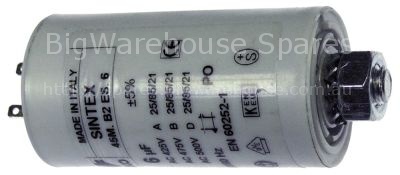 Operating capacitor capacity 7µF 450V  tolerance 5% 50/60Hz