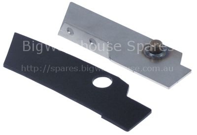 Hinge with base plate mounting pos. right for dishwasher L 103mm
