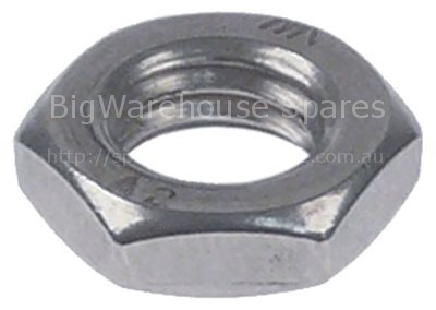 Nut thread M8 H 4mm SS WS 13 Qty 1 pcs DIN/ISO DIN 439