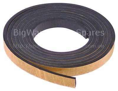 Foam rubber gasket W 9mm thickness 3mm self-adhesive Qty supplie