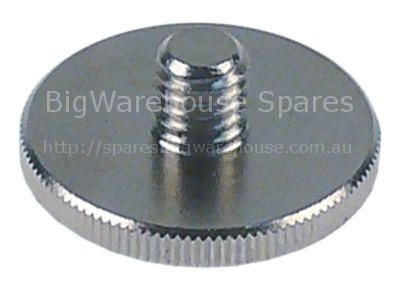 Thumb screw thread M6 thread L 4mm ø 22mm H 9mm SS Qty 1 pcs