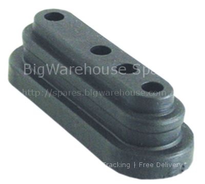 Gasket L 75mm W 25mm hole distance 12mm 4 holes for heating elem