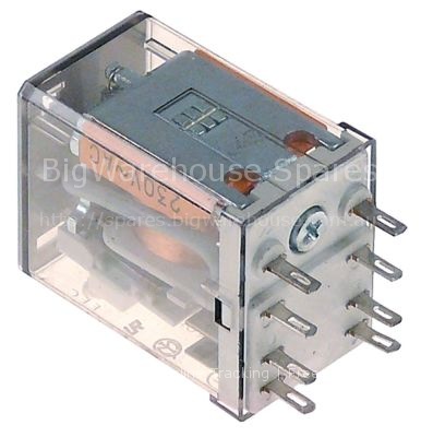 Power relays 24VAC 12A 2CO plug-in connection 250V connection 2m