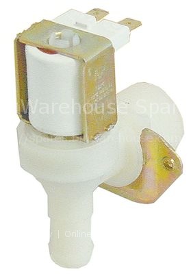 Solenoid valve single angled 230VAC inlet 3/4" outlet 14,5mm
