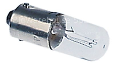 Light bulb socket Ba9s 48V 2W ø 10mm L 28mm clear