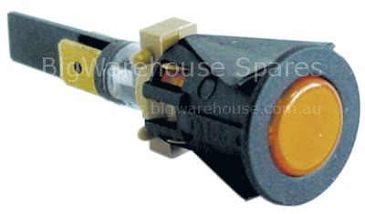 Indicator light ø 16mm 230V yellow connection male faston 6.3mm