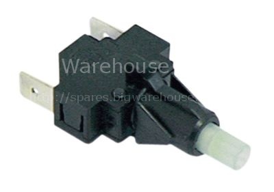 Momentary switch unit 1NO 250V 16A connection male faston 6.3mm