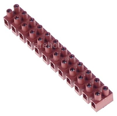 Lustre terminal 12-pole cross section 6mm² max. 41A max 750V tem