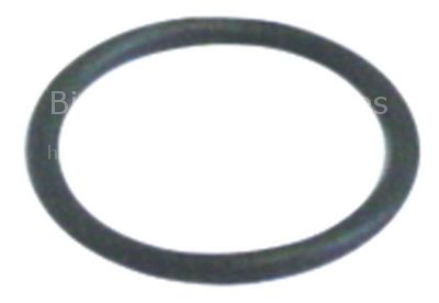 O-ring EPDM thickness 2mm ID  17mm Qty 1 pcs