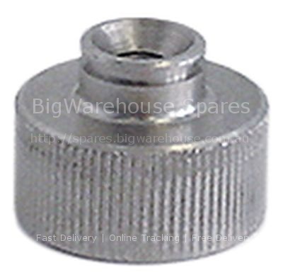 Knurled nut thread M5 ED ø 22mm H 15mm