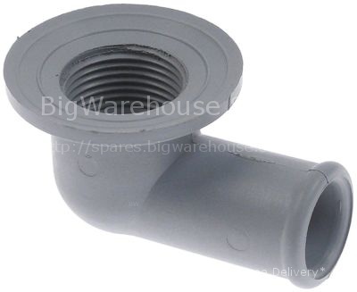 Drain connection thread 3/4" hose ø 23mm
