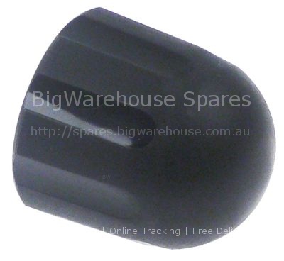 Knob ø 40mm L 42mm black