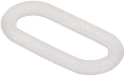 Gasket L 45mm W 22mm silicone for heating element suitable for B