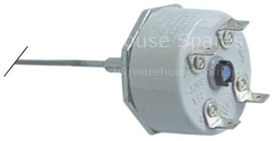 Safety thermostat switch-off temp. 165°C 2-pole 2NC 25A probe ø