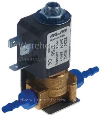 Solenoid valve inlet 4mm outlet 4mm 3-way M&M coil type 2700 p m