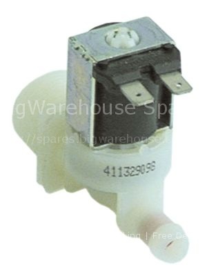 Solenoid valve single straight 230VAC inlet 3/4" outlet 11,5mm o