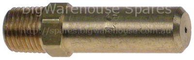 Gas injector thread 9/16" UNF code 51 WS 9/16" bore ø 1,6mm L 42