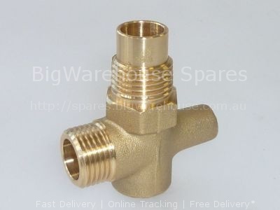 RACCORDO A "T" IN OTTONE 1/2"x1/2"