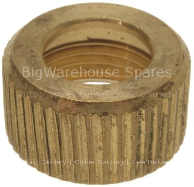 Nut GLASS FIXING NUT ø 3/8"F HOLE 11 mm