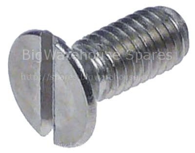 Countersunk screw thread M5 L 12mm SS DIN 963/ISO 2009 Qty 1 pcs