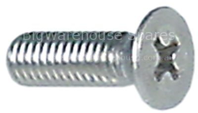 Countersunk screw thread M5 L 16mm SS DIN 963ISO 2009 Qty 1 pcs