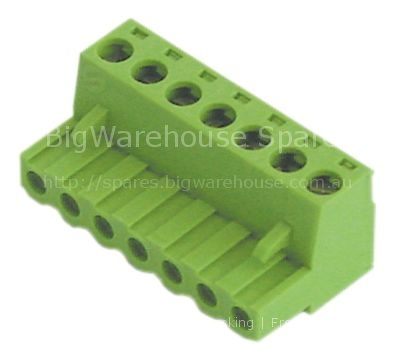 PCB terminal block 7-pole raster size 5mm