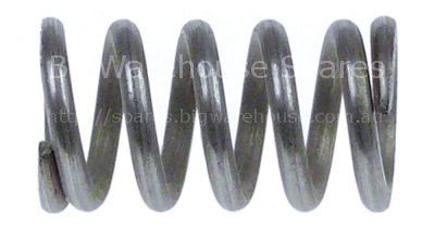 Compression spring ø 11,7mm L 25mm wire gauge ø 2mm