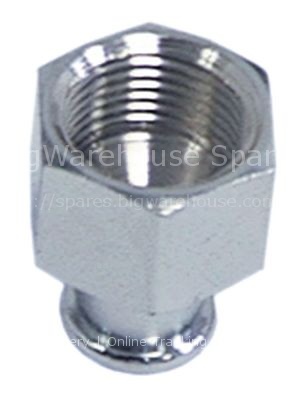 Filter holder spout thread 3/8" 1-way straight/short