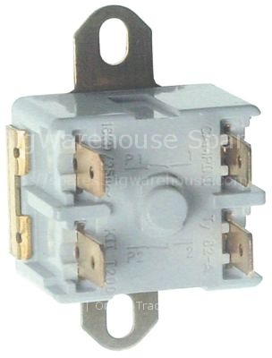 Bi-metal thermostat hole distance 40mm switch-off temp. 130°C 2N