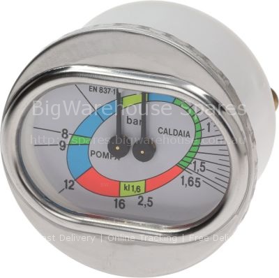 Manometer BOILER-PUMP PRESSURE GAUGE ø 63 mm