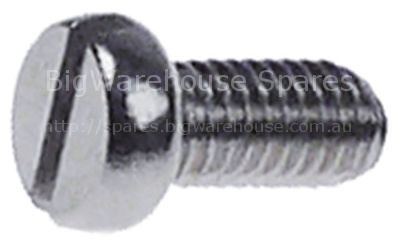 Flat-headed bolt thread M5 thread L 10mm SS DIN 84/ISO 1207 Qty